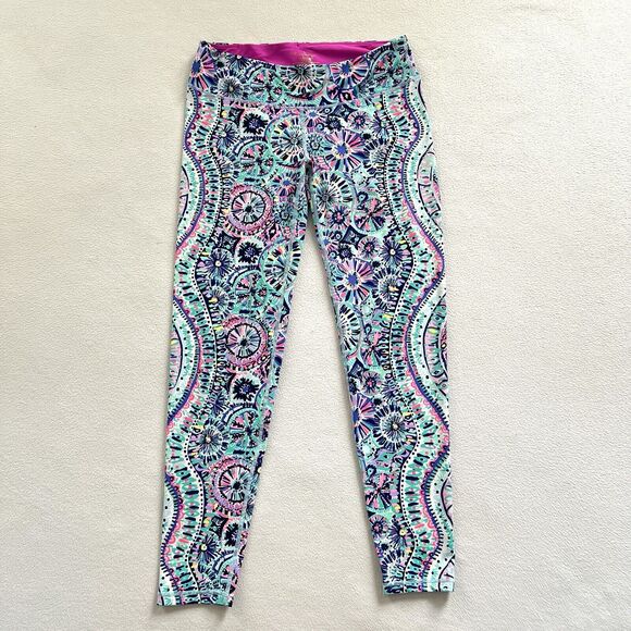 Lilly Pulitzer Women Luxletic Weekender Leggings Multi Swim Engineered 27905 M